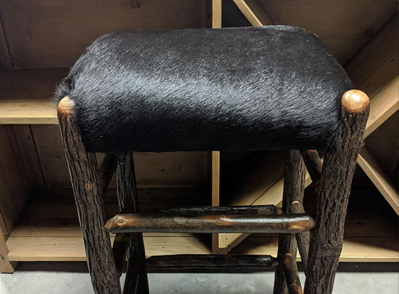 Amish Stool Hide Finish