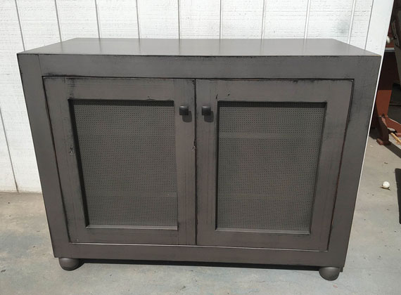 Local Wood Gray Cabinet